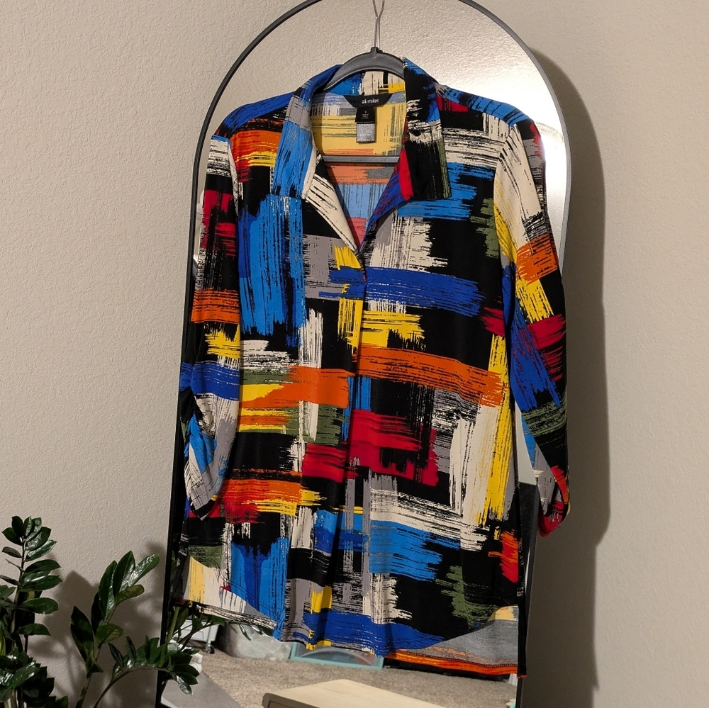 Ali Miles Paint Stroke Top